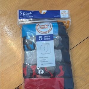 Wonder Nation Boys' Boxer Briefs 5-Pack - Multicolor